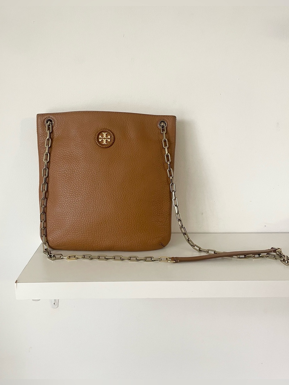 Tory Burch Camel Brown Crossbody Bag